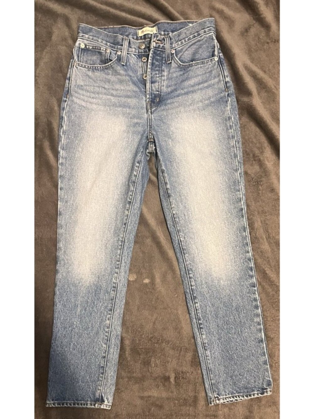 Madewell The Perfect Vintage Jean Size 26 High Rise Button Fly Light Wash Denim